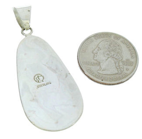 Sterling Silver Turquoise Southwestern Pendant AX23487
