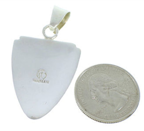 Southwest Hand Turquoise Sterling Silver Jewelry Pendant YS73196