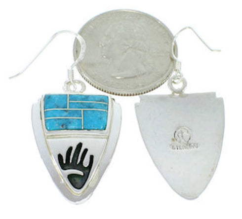 Turquoise Jewelry Hand Southwest Hook Earrings YS73231