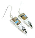 Multicolor Inlay Silver Jewelry Hand Southwest Hook Earrings YS73236