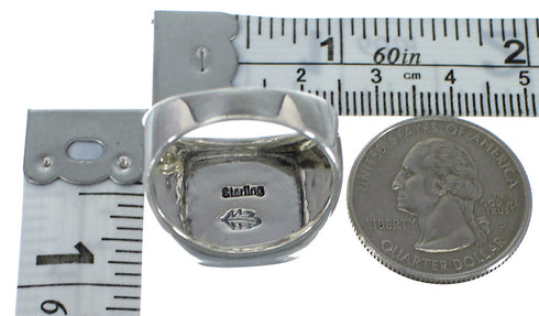 Native American Pueblo Design Multicolor Ring Size 11-1/4 PX42180