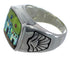 Multicolor Native American Pueblo Design Ring Size 11-1/4 PX42196