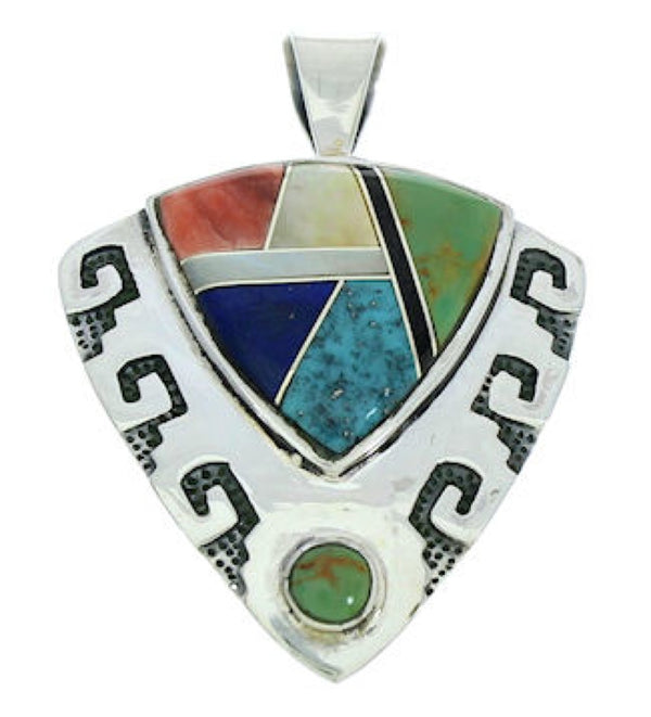 Silver Jewelry Multicolor Southwest Pendant GS75906