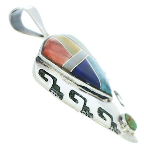 Silver Jewelry Multicolor Southwest Pendant GS75906