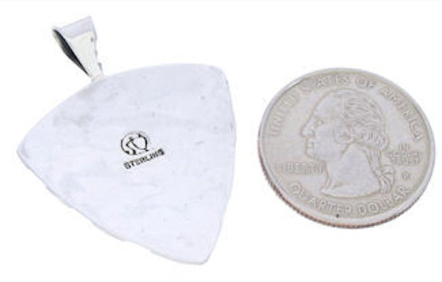 Turquoise Genuine Sterling Silver Jewelry Southwestern Pendant GS75895