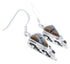 Multicolor Inlay Sterling Silver Southwest Earrings GS75856