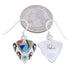 Multicolor Inlay Silver Southwest Earrings GS75854