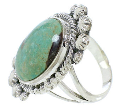 Authentic Sterling Silver Turquoise Southwest Ring Size 4-1/2 WX35403