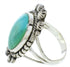 Genuine Sterling Silver Southwest Turquoise Ring Size 5-3/4 WX35419