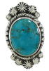 Genuine Sterling Silver Turquoise Southwest Ring Size 5-1/4 WX35421