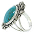 Genuine Sterling Silver Turquoise Southwest Ring Size 5-1/4 WX35421