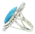 Turquoise Southwest Genuine Sterling Silver Ring Size 4-1/2 WX35638