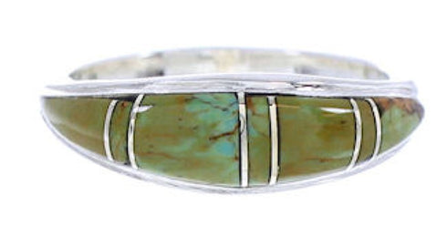 Turquoise Jewelry Southwest Silver Ring Size 5-1/2 MW74130