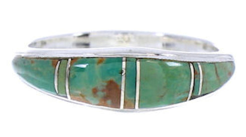 Turquoise Sterling Silver Jewelry Ring Size 5-3/4 MW74140