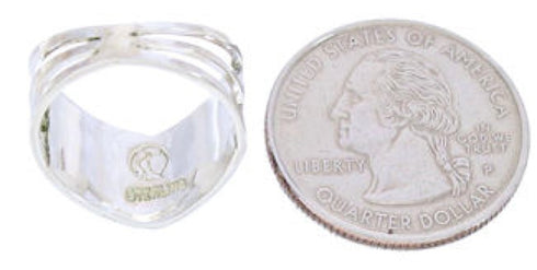 Sterling Silver Southwest Multicolor Ring Size 8-1/4 GS73918