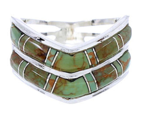 Turquoise Genuine Sterling Silver Ring Size 5-1/2 GS73692