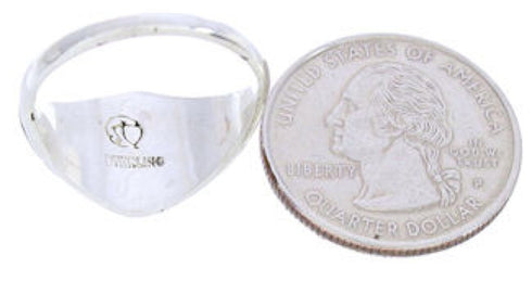 Multicolor And Genuine Sterling Silver Ring Size 7-1/2 GS74216