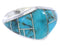 Southwest Silver Turquoise Ring Size 4-3/4 GS74056