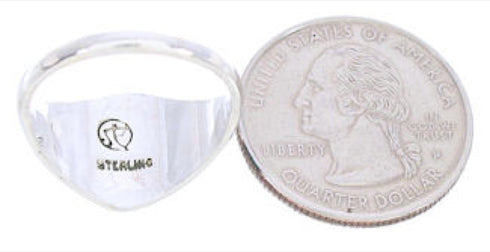 Southwest Silver Turquoise Ring Size 4-3/4 GS74056