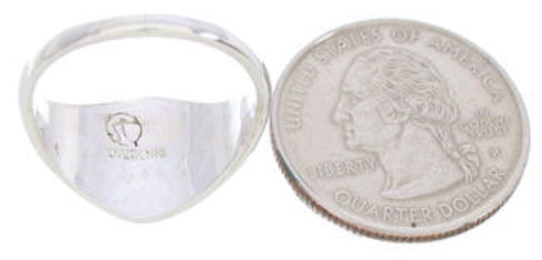 Southwestern Turquoise Sterling Silver Ring Size 5-1/4 GS74069