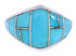 Turquoise And Silver Ring Size 5-3/4 GS74072