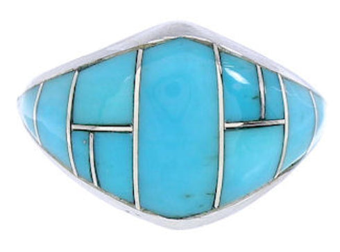Turquoise Sterling Silver Ring Size 5-1/4 GS74070