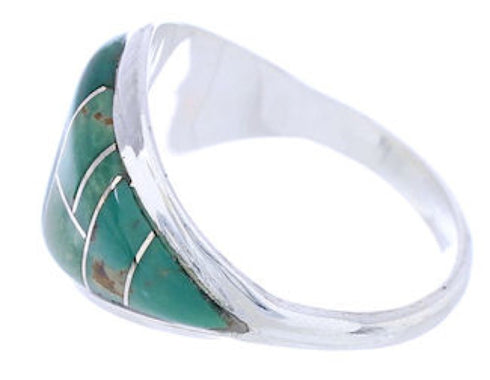 Sterling Silver Jewelry Turquoise Southwestern Ring Size 5 GS74120