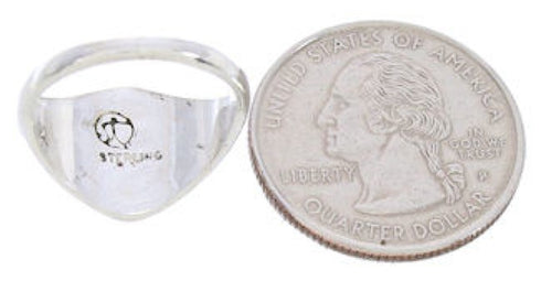 Sterling Silver Jewelry Turquoise Southwestern Ring Size 5 GS74120