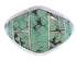 Jewelry Turquoise Southwest Sterling Silver Ring Size 7-1/4 GS74170