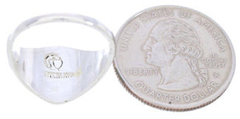 Inlay Jewelry Turquoise Sterling Silver Ring Size 6-3/4 GS74172