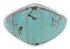 Turquoise Jewelry Silver Southwest Inlay Ring Size 5-1/4 GS74195