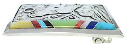 Multicolor Chief Head Horse Southwest Jewelry Belt Buckle AW75364