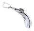 Sterling Silver Jet And Opal Feather Pendant GS73522