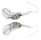 Silver Multicolor Feather Hook Earrings GS73518