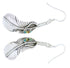 Silver Multicolor Feather Hook Earrings GS73518