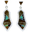 Multicolor Southwest Sterling Silver Post Earrings MW73495