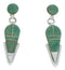 Silver Jewelry Southwest Turquoise Inlay Post Dangle Earrings BW73844