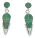 Silver Jewelry Southwest Turquoise Inlay Post Dangle Earrings BW73844