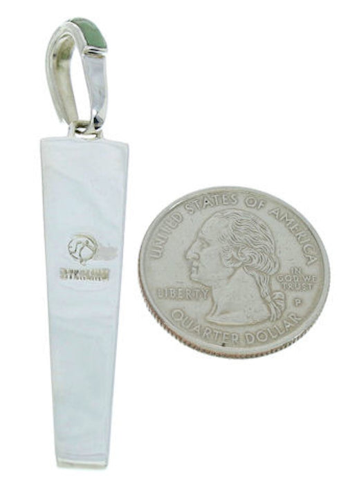 Southwestern Turquoise Inlay Jewelry Slide Pendant BW76022