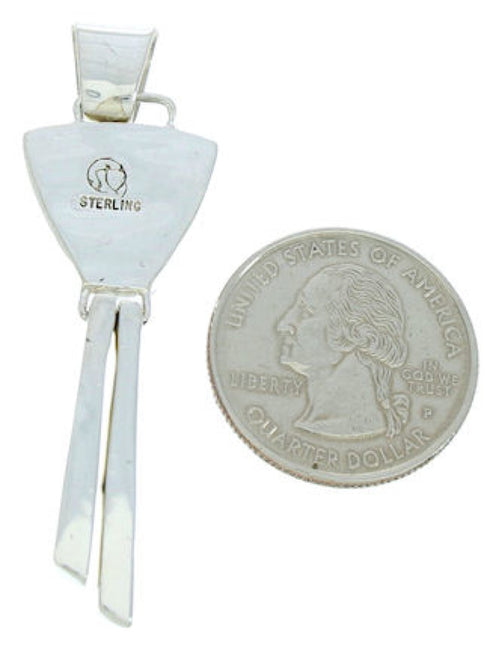 Multicolor Inlay And Sterling Silver Slide Pendant Jewelry BW76055