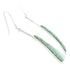 Turquoise Inlay Southwest Sterling Silver Hook Earrings MW73375
