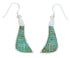 Turquoise Inlay Silver Jewelry Hook Earrings MW73379