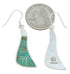 Turquoise Inlay Silver Jewelry Hook Earrings MW73379