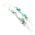 Southwest Sterling Silver Turquoise Hook Earrings MW73384