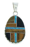 Southwest Multicolor Inlay Jewelry Pendant BW74237