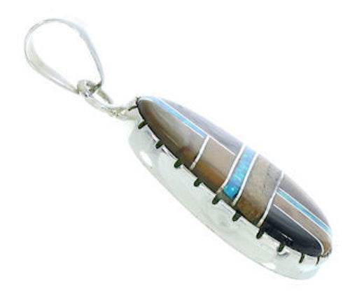 Southwest Multicolor Inlay Jewelry Pendant BW74237