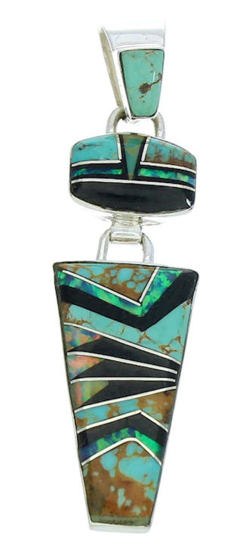 Silver Multicolor Jewelry Slide Pendant BW74267