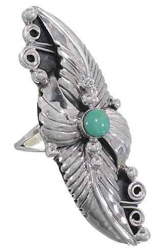 Sterling Silver Turquoise Jewelry Ring Size 6-1/2 UX31881