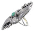 Southwest Sterling Silver Turquoise Ring Size 5-1/4 UX31865