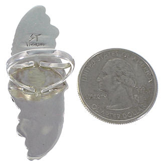 Southwest Sterling Silver Turquoise Ring Size 5-1/4 UX31865